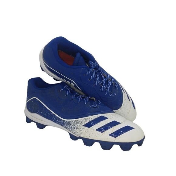 Adidas Icon V Mens Pre-owned Blue & White Baseball Cleats - sz. 12 - Picture 1 of 6